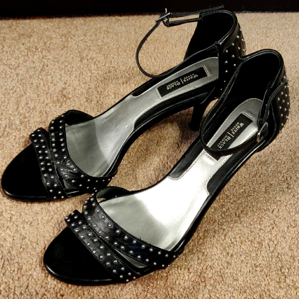 White House | Black Market Studded Black Heels